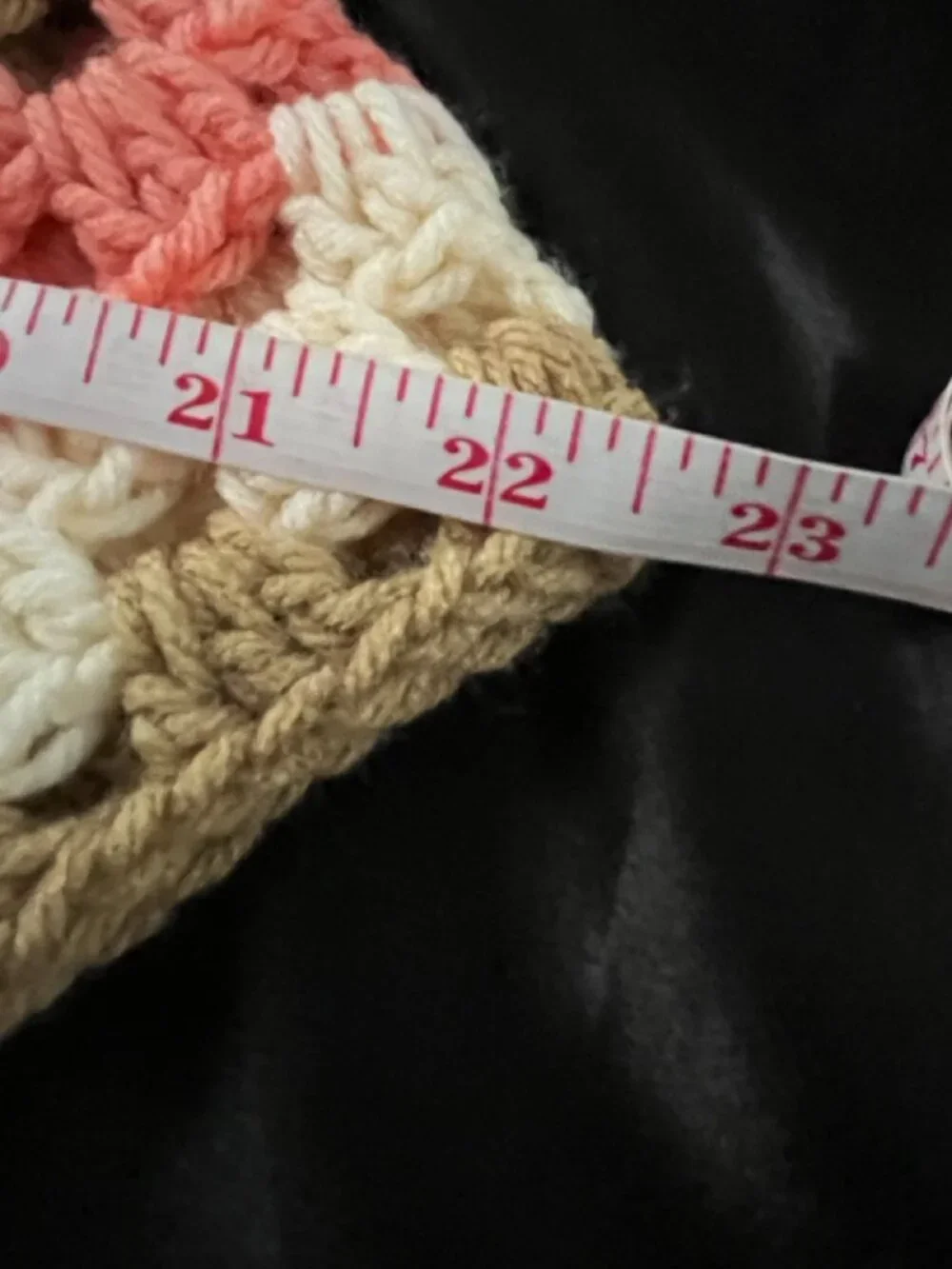 Handmade Crochet Granny Square Poncho and Beanie Hat Set Toddler Girl